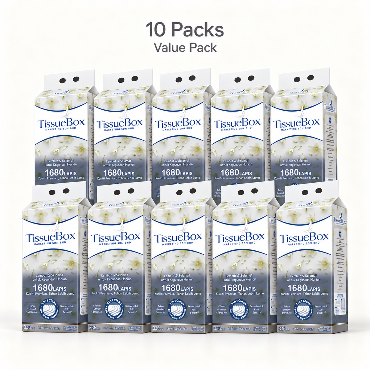 5ply Hanging Tissue 1680