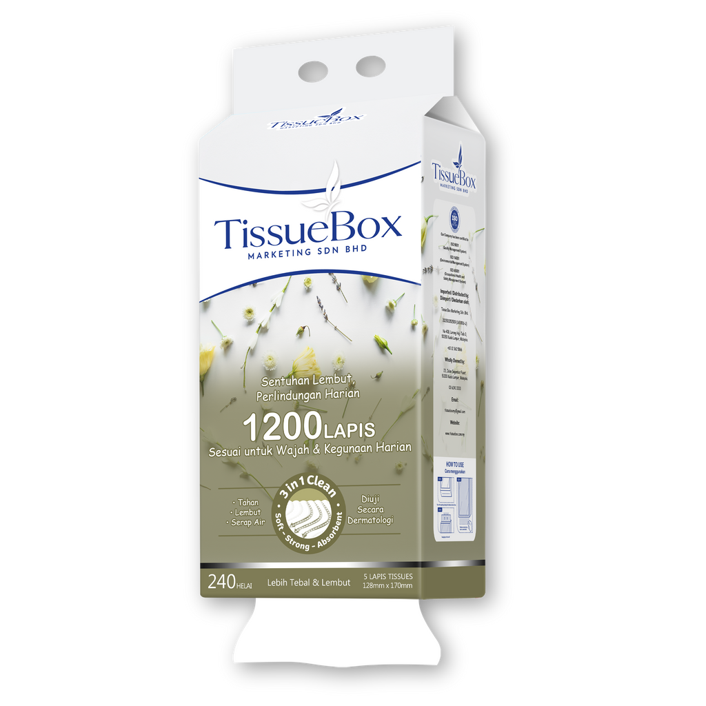 5ply Hanging Tissue 1200