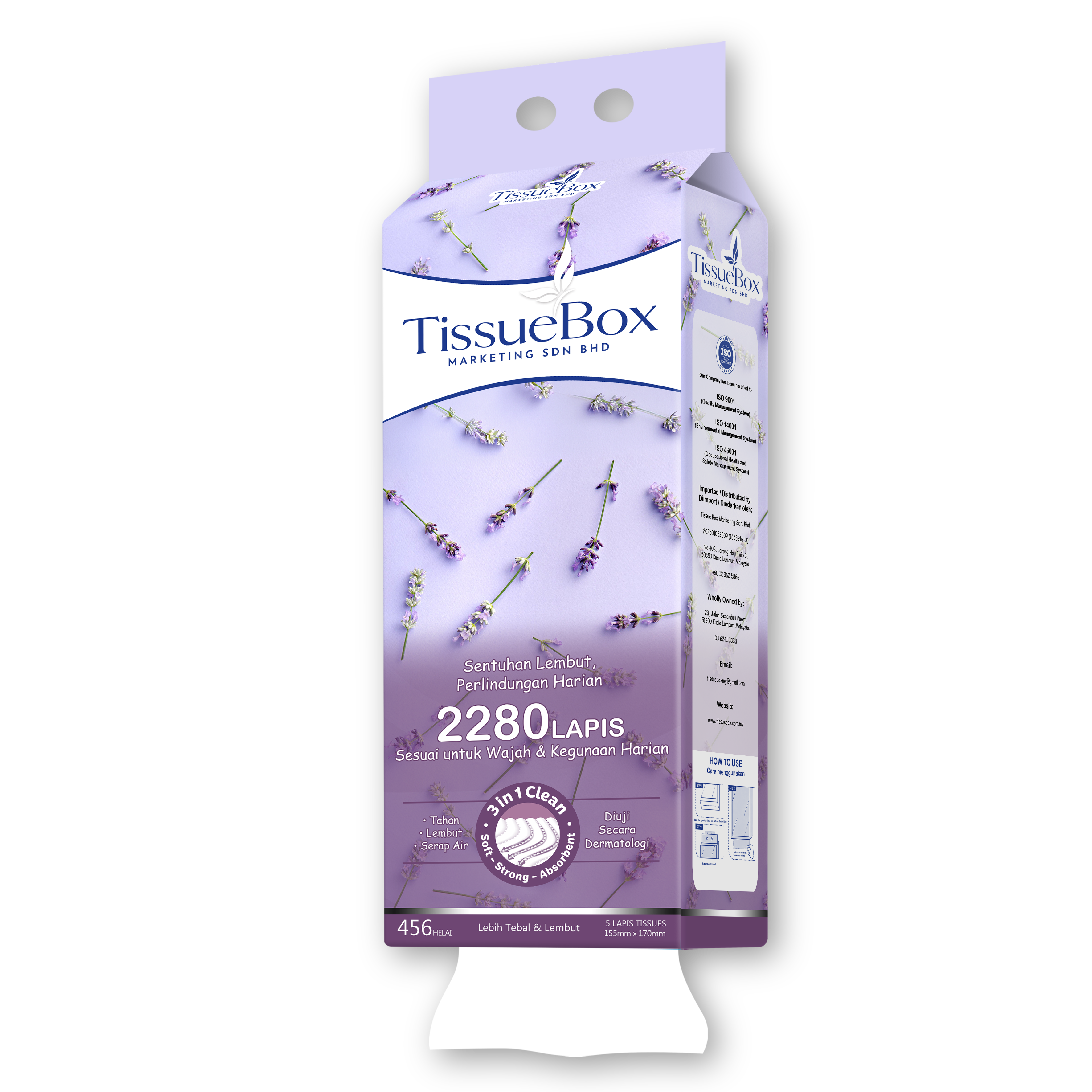 5ply Hanging Tissue 2280