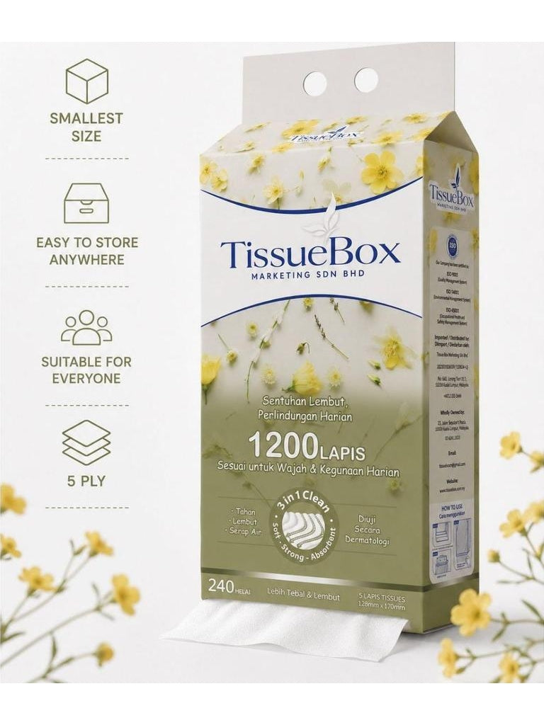 5ply Hanging Tissue 1200