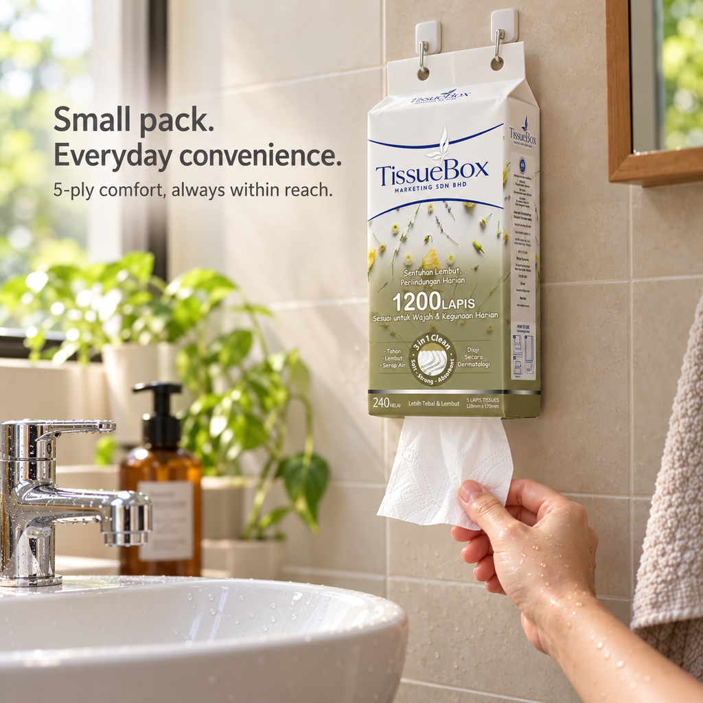 5ply Hanging Tissue 1200