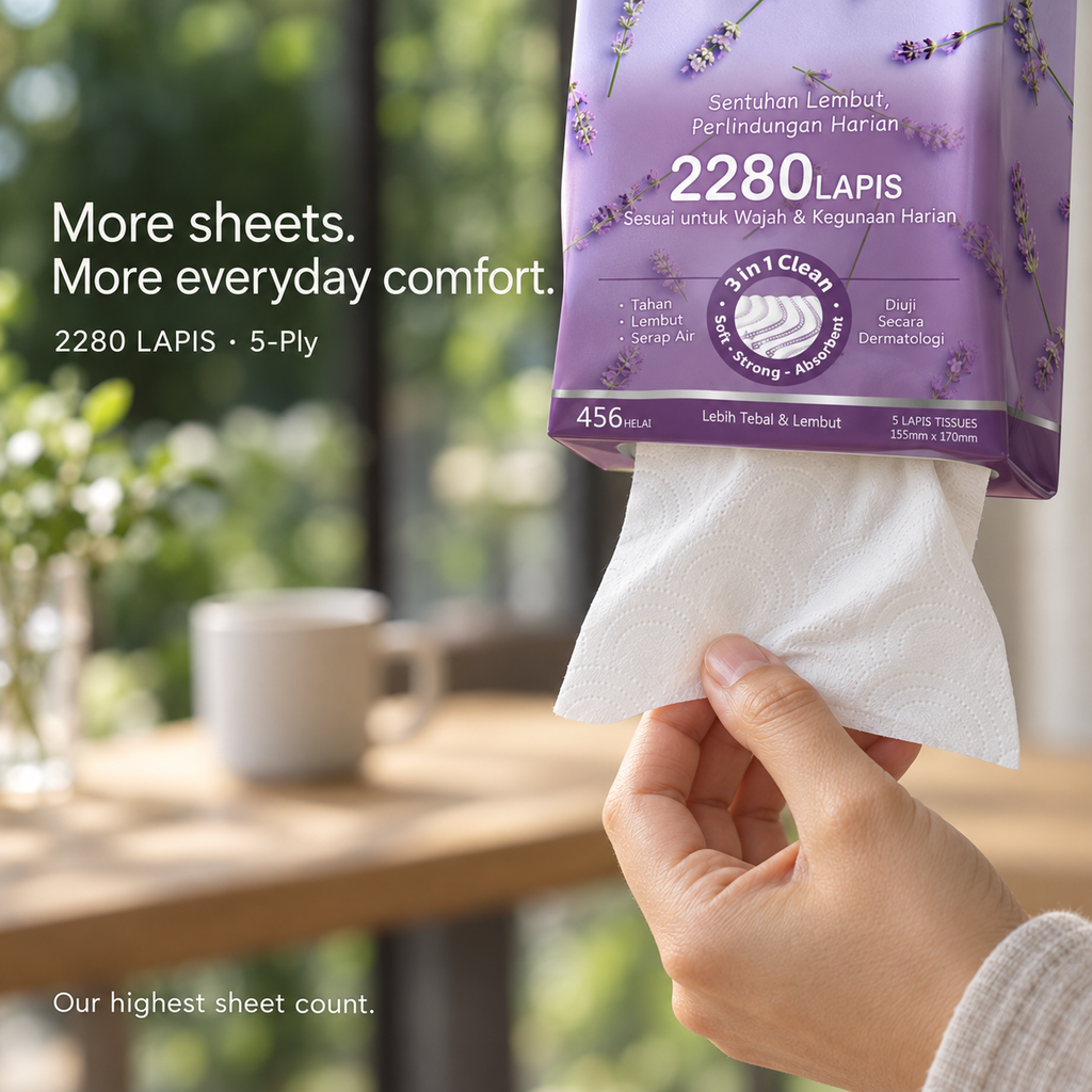 5ply Hanging Tissue 2280