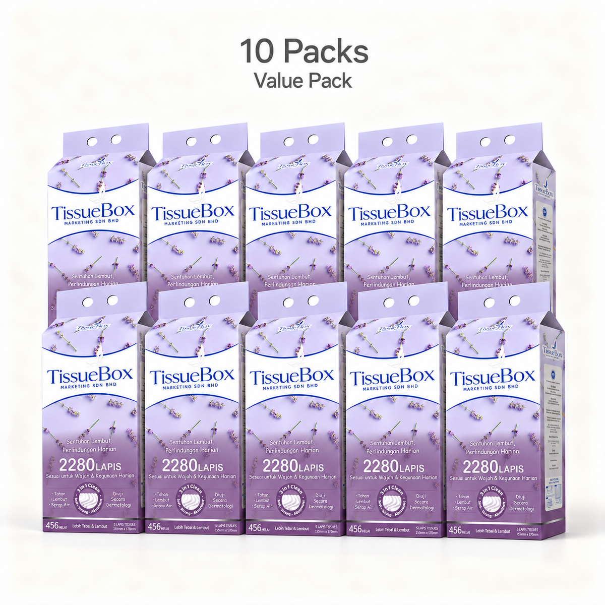 5ply Hanging Tissue 2280