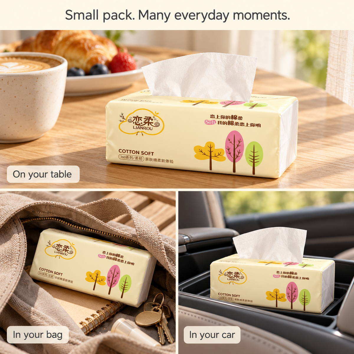 4ply Mini Table Tissue (10 Packs)