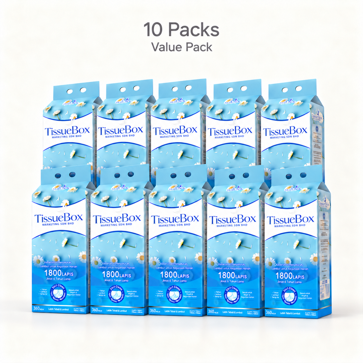 5ply Hanging Tissue 1800